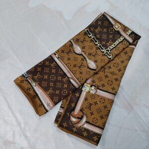 Louis Vuitton Monogram Confidential Silk Scarf